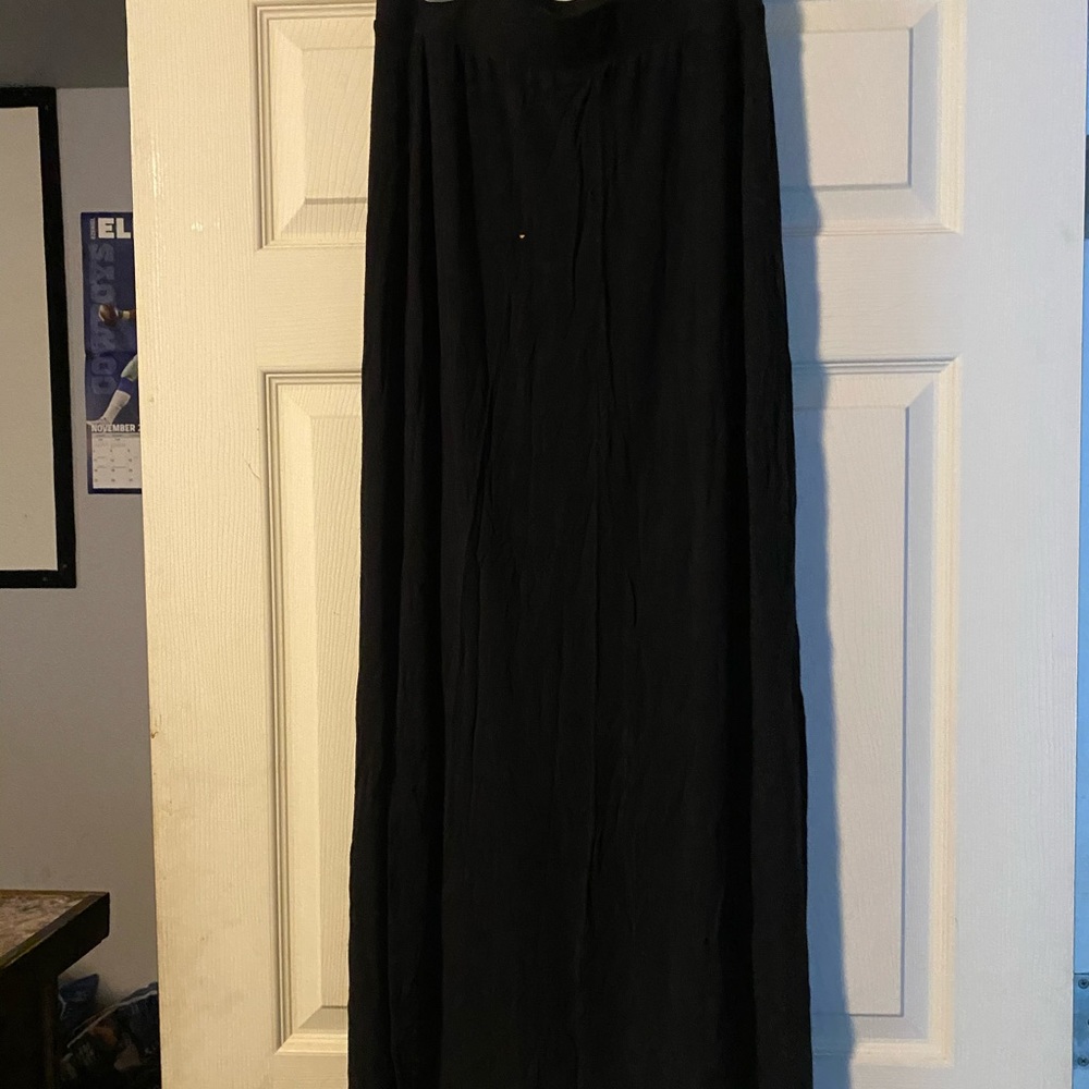 Black maxi skirt